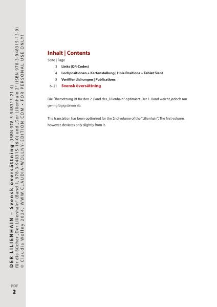 "Der Lilienhain" – Schwedische Übersetzung